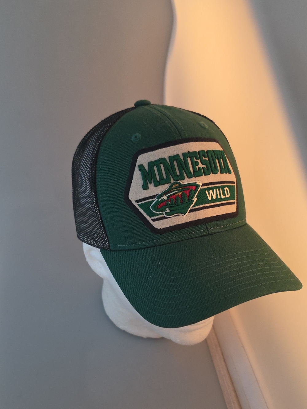 CCM Green and Black Minnesota Hockey Snapback Hat